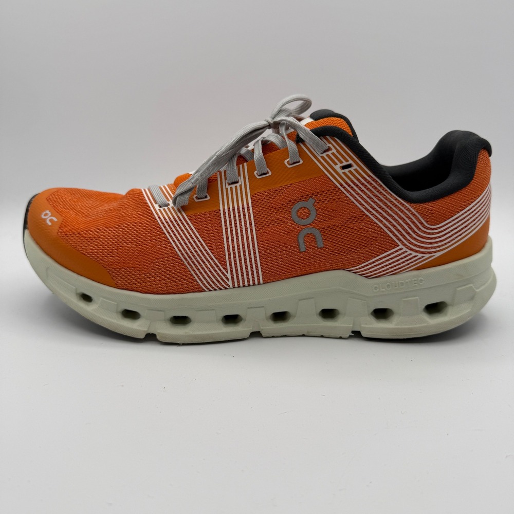 On Cloudgo Running Shoes Mens 10 Tumeric Aloe Orange CloudTec Sneakers 55.98631